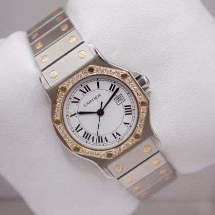 cartier santos 2966|cartier santos diamond bezel.